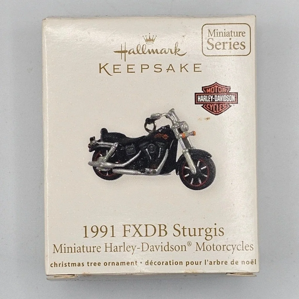 Hallmark Keepsake Miniature Harley Davidson Motorcycle 7 Ornaments V-Rod WLA